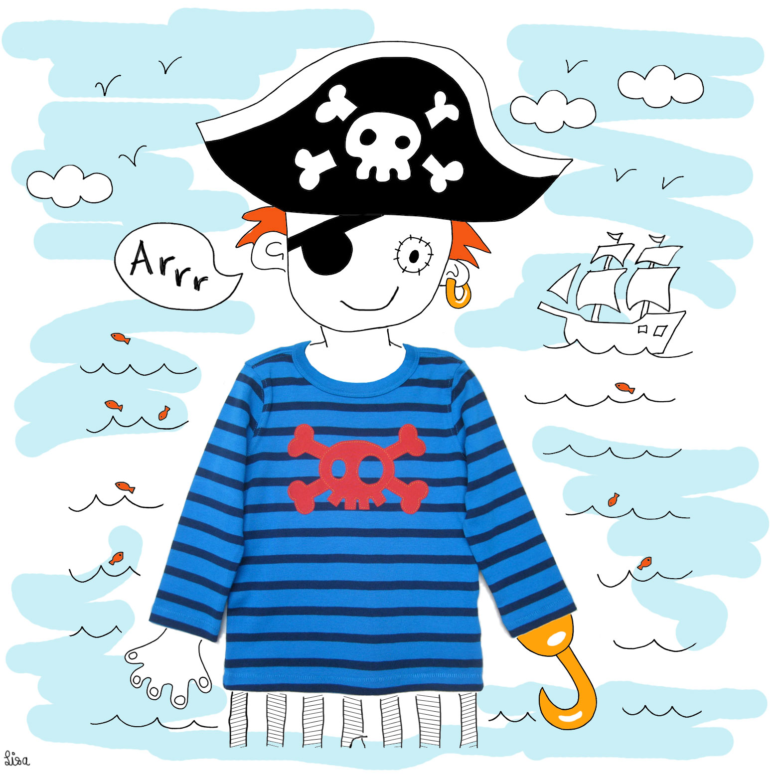 Skull&BonesBluILLUSTRATION